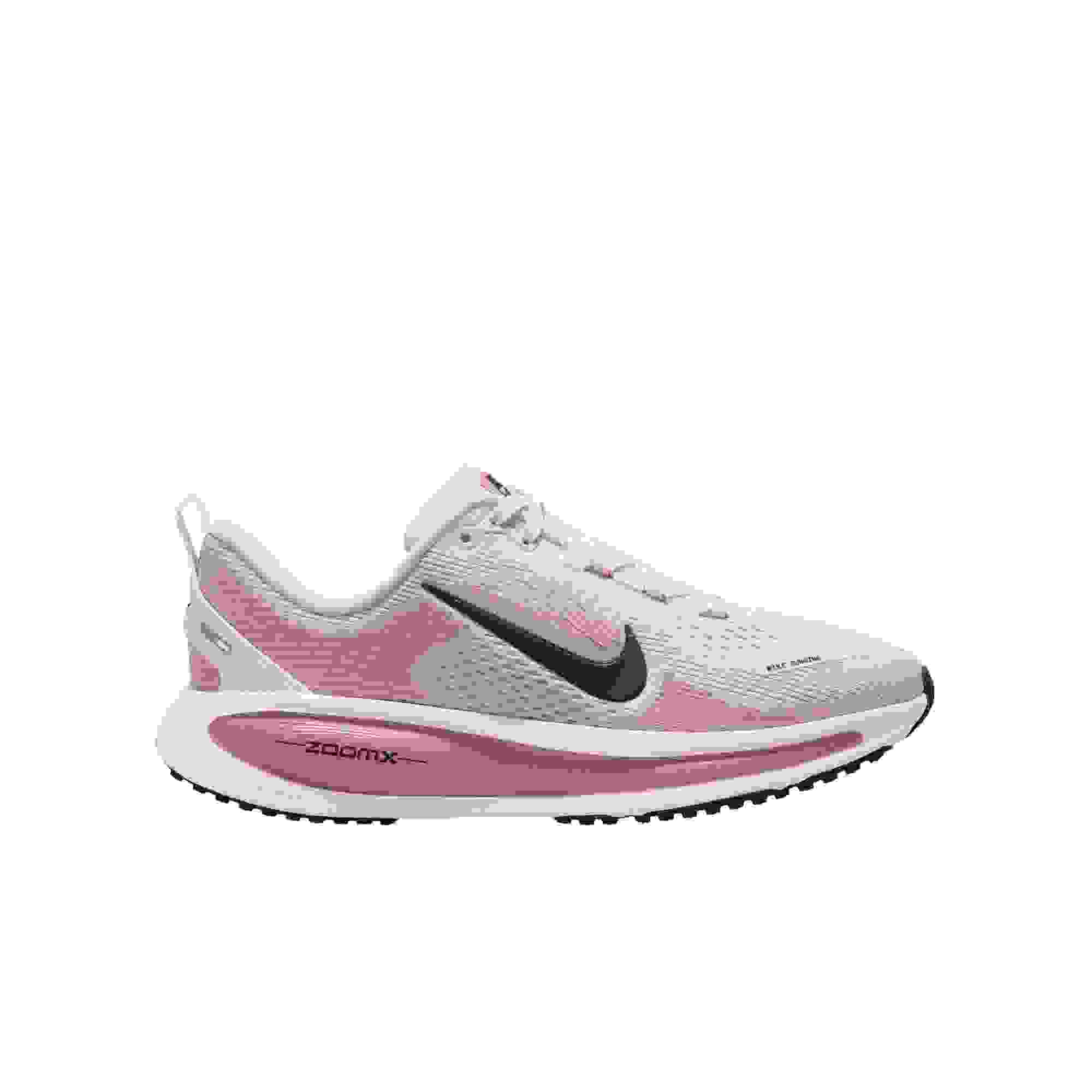 Nike Vomero 18 Grade School Girls' "Bleached Lilac/Black/Lt Magenta" Running Shoe